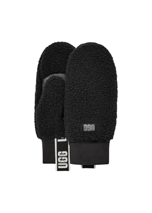 UGGfluff mitten with logo tape Black UGG 
